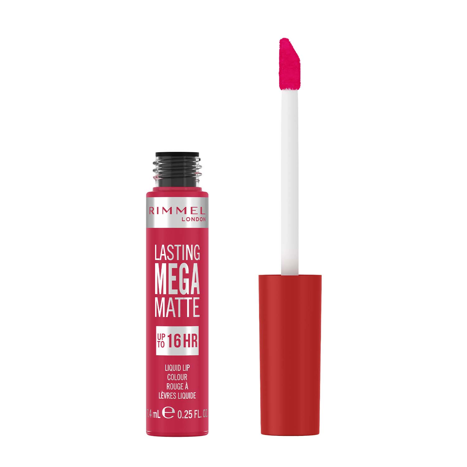 Жидкая матовая помада для губ Mega Matte Liquid Lip Colour Rimmel London (910) Fuchsia Flush, 7.4 м